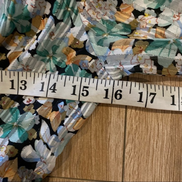 Axara Paris Floral Print Longsleeve Ruffle Dress Womens Size Small - Picture 6 of 8